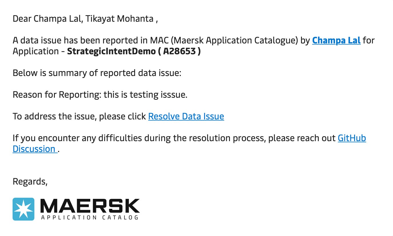Data Issue Email Display Name