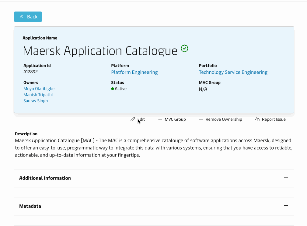 Update Application
